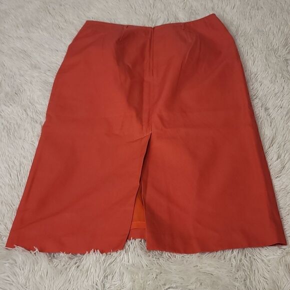 J.Crew Pink Cotton Lined Midi  Skirt Size 4 - Picture 2 of 6